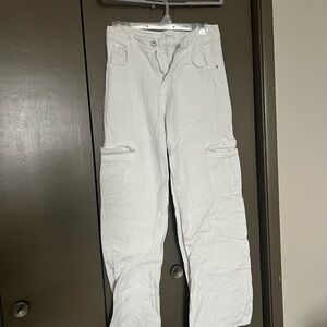 Timing White Cargo Pants